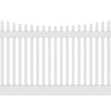 Barrette Outdoor Living 4'X8' Scallop Picket Panel, White