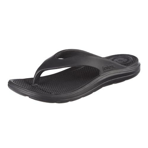 totes Women's Everywear Lightweight Waterproof Ara Flip Flop Sandal