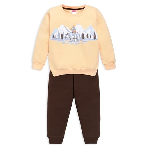 Image of LuvLap Baby Girls Full Sleeve Sweatshirt & Pyjama Set