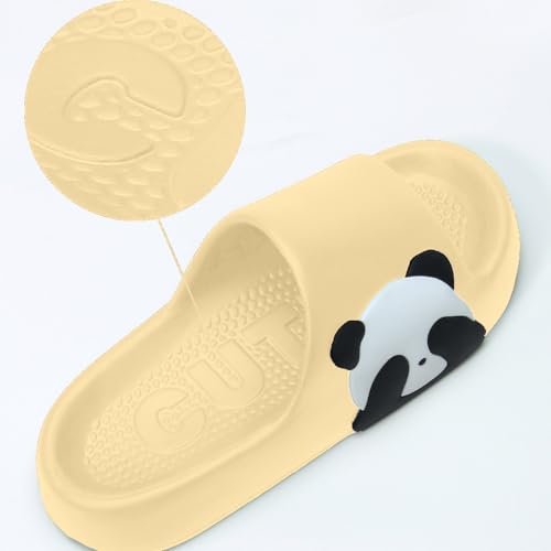 Panda Slippers - Cute Cartoon Indoor Outdoor Wear for Couples - EVA Bathroom Slippers4