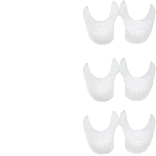 Image of GALENO Multi Pair Anti Wrinkle Shoes Crease Indentation Protectors Shoes Flod Guards for Men's 6-11 / Women's 5-9 Soft Material. (3 white)
