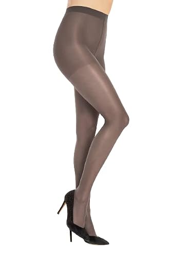 Image of SENTELEGRI Tights Vanessa 15 Denier,Sheer Matt,Available Size S,M,L,XL,XXL (as8, alpha, s, regular, regular, Dark Grey)