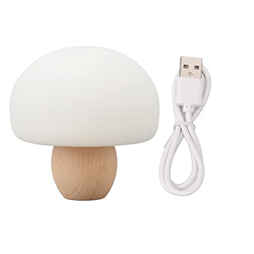 Lámpara de Mesa de Noche Silicona Setas Luz Cálida miniatura 1