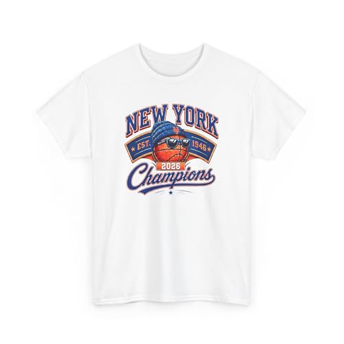 New York Basketball 2026 Finals Shirt – Vintage Game Day Tee, Sports Gift for Dad Grandpa, Retro Fan Champions Apparel White
