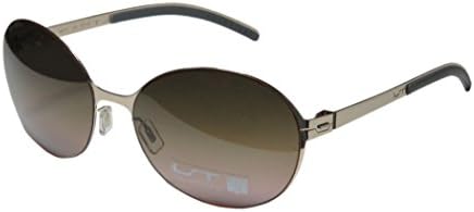 Lightec 7266l Womens/Ladies Round Full-rim Sunglasses/Shades (58-17-135, Gold / Gray)