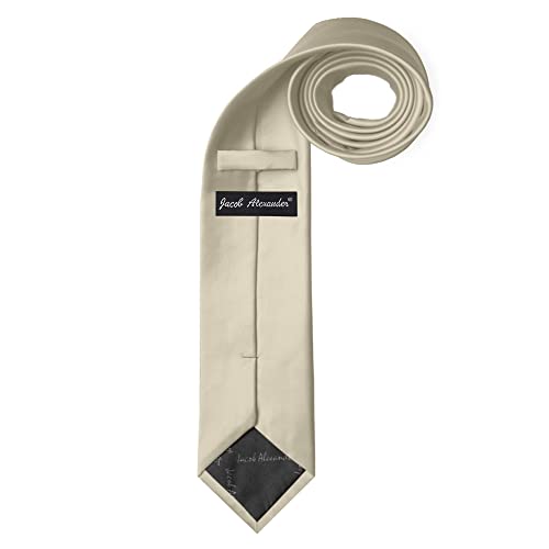 Image of Jacob Alexander Men's Extra Long Solid Color Tie