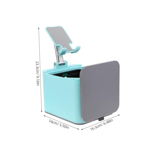 Caneca de basura compacta con porta teléfono miniatura 2