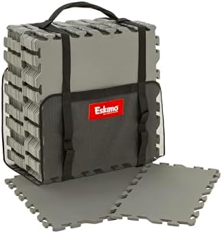 Eskimo® Floor Tile Kit (Large) with Carry Bag, 120 Square Feet, Insulating Foam Tiles, Ice Fishing Shelter Floor, 49452