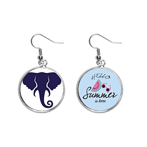 Pendientes de sandía y corazón de Tailandia para recordar el verano