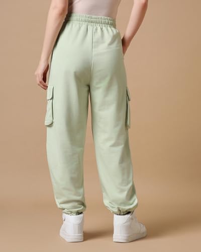 Image of Bewakoof Air 1.0 Women's Solid Oversized Plus Size Joggers