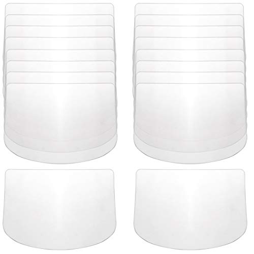 Fansunta 50Pcs Transparent Cake Cream Scraper Plastic Cake Fondant Smoother for Bread Dough Cake Fondant Icing