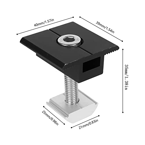 Copgge 12 Pack Solar Panel Middle Clamp Aluminium 30mm PV Solar Roof Mounting Brackets Solar Panel Bracket Solar Mid Clamp Solar Panel Mounting Hardware Kit PV Mounting System(30mm Pack of 12 Black) by Copgge - Image 6