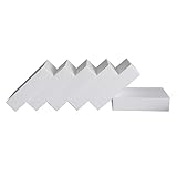 DNB Foam Blocks - 6 Pcs 8 x 4 x 2 Inch Rectangle EPS Polystyrene White Foam Bricks - Crafts and Arts Supplies