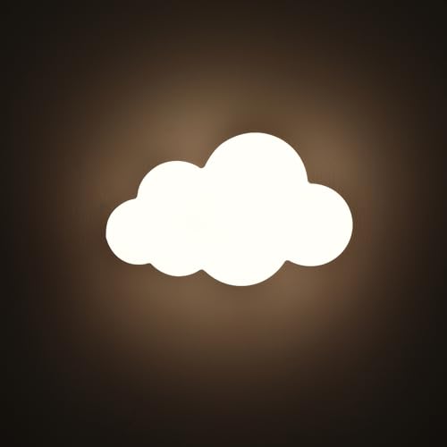 WOTTES Applique Murale Intérieure LED Art Moderne Lampe Mural Luminaire Murale Métal+Acrylique pour Chambre Salon Couloir (Nuage)