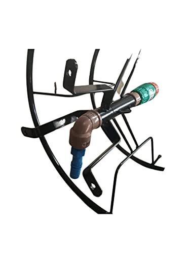 Enrolador De Mangueira Metal (Parede) 30m Com Engate Rápido Preto