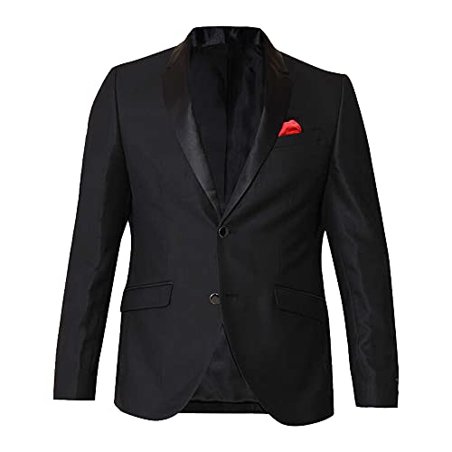 Image of blackberrys Structured Polyester Blend Slim Fit Mens Casual Wear Suit (S21BB56Z2PA18FL-P)