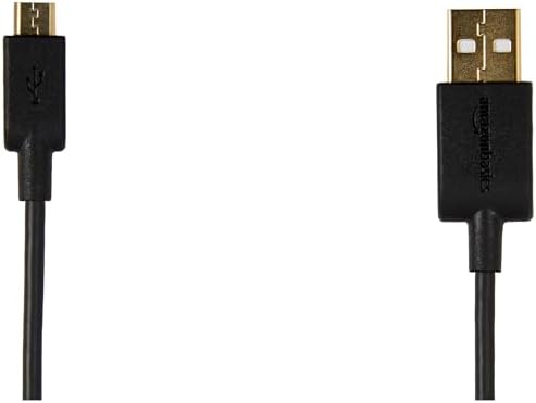 Amazon Basics USB-A to Micro USB Charging Cable, 480Mbps Transfer Speed with Gold-Plated Plugs, USB 2.0, 0.9 m, Black - View 5