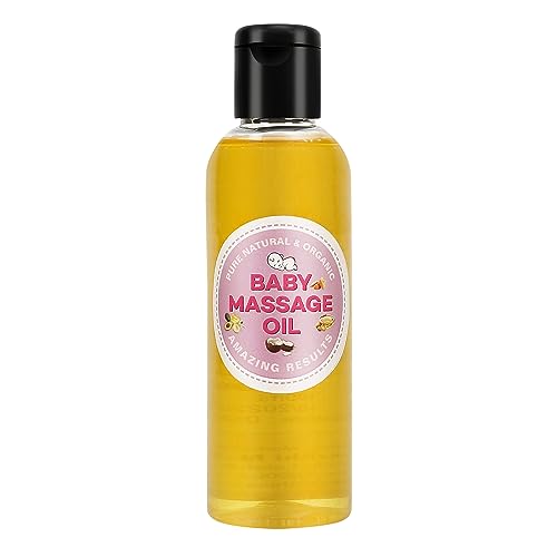 Samskrithi Naturals Baby Massage Oil | With Pure Almond, Avocado, Olive, and White Sesame Oils Infused with Herbs | 100ml