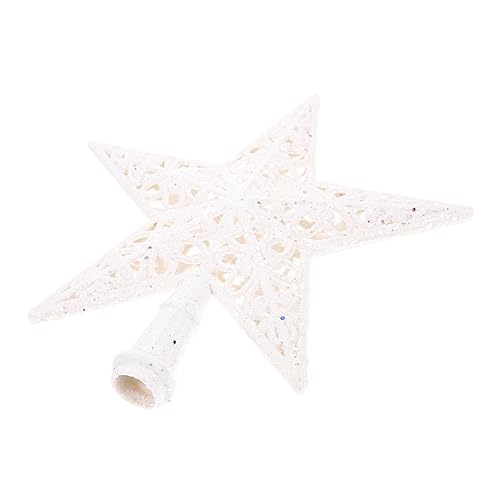 Cabilock Étoile Scintillante De Sapin De Noël - Fournitures De Fête, Chapeau D'arbre En Plastique Blanc
