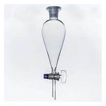 Glassware Labware 24/29 High Borosilicate Glass Pear Shaped Separatory with Glass Standard Taper Stopper Lab Supplies500ml