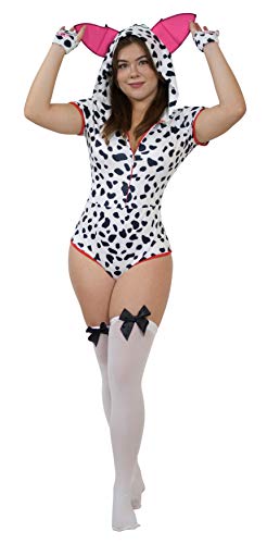ENVY BODY SHOP Happy Dalmatian Adult Romper (2XL)