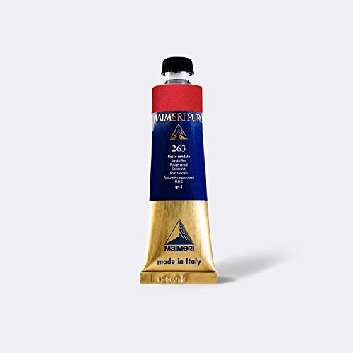 MAIMERI Puro Sandal Rouge 40 ml couleur huile beaux-arts opacité maximale