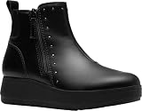 Clarks Women's Zylah Willow Ankle Boot, Black Leather, 8.5