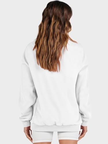 Image of ANRABESS Womens Oversized Sweatshirts Mock Neck Pullover