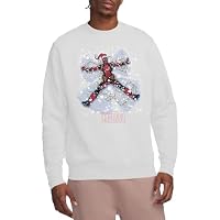 Marvel Deadpool Christmas Snow Angel Unisex Sweatshirt, White, Medium