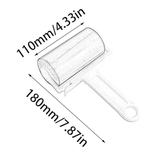 Rolo Tira Pelos Poeira Fiapos Adesivo Lavável