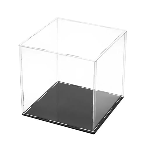 JAWUZ Vetrina Espositiva Acrilica 20x15x20cm Teca Trasparente Antipolvere Display Box Assemblaggio Facile Custodia Protettiva per Action Figure Modellini Trophy Collezioni