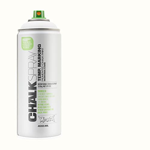 Montana Cans Chalk Spray Paint WHITE Temporary Marking Eco-Friendly