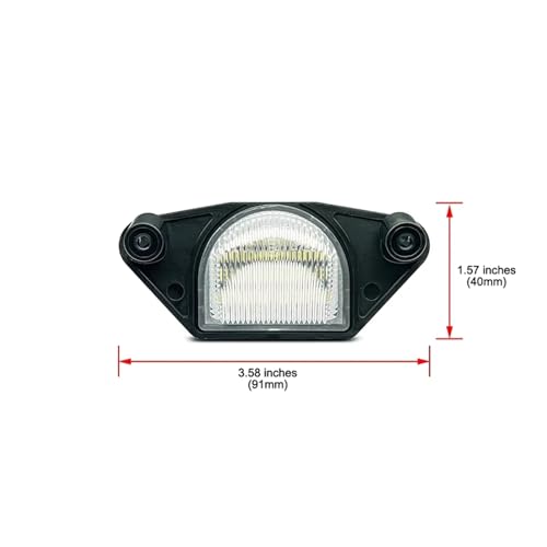 Luz Placa Matrícula Coche LED Blanca de 2 Unidades para Corvette C4 C5 C6 e Impala 4