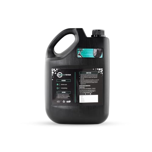 Image of Tyre Polish 5 L | Long lasting Super Shine and Protection | Prevents Premature Ageing & Non Greasy | Car & Bike Tyre Polish for Instant Shine | Prevents Fading and Cracking of Tyres