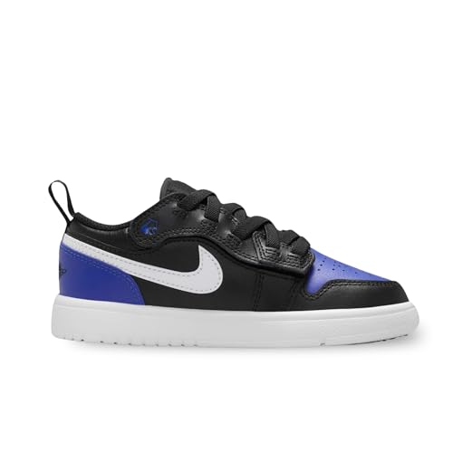 Jordan 1 Low Alt Little Kids' Shoes (DR9748-042, Black/Game Royal/White)2