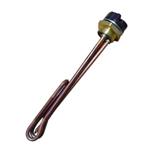 Image of DN32 Copper Immersion Heating Element for Water Heater with Thermostat - 1.5KW/2KW/3KW(Fold back Type,2000W)