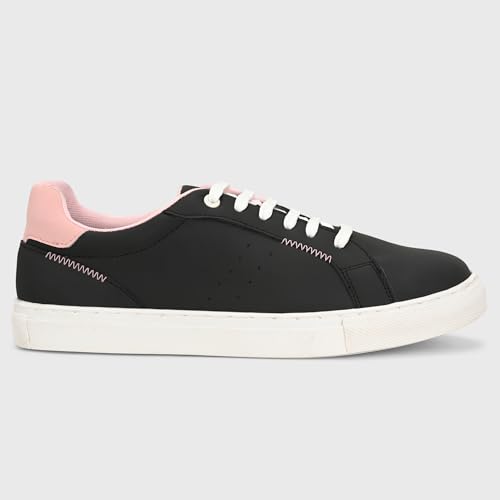 Image of Centrino Women Casual Shoes | Colorblock Sneakers with Ultra Soft Cushion Lace-Up Shoes All-Day Comfort | Trendy & Lightweight Design | Low Top Flat Sole(7611)