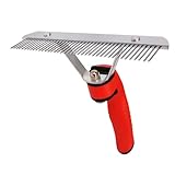 HOMOBABE Single Row Dog Hair Comb Practical Pet Grooming Tool for Easy Use for Cats and Dogs Space Saving Design for Home and Shop