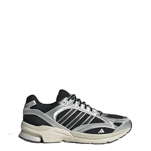 adidas ���f�B�[�X Spiritain 2000 �X�j�[�J�[ �V���[�Y �J�W���A�� - �z���C�g, �u���b�N/�V���o�[���^���b�N/�z���C�g�B, 27.0 cm