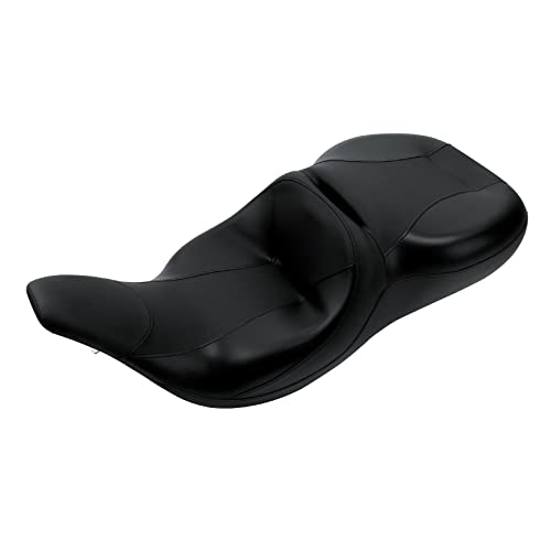 Asiento Harley Touring antideslizante con soporte lumbar ergonómico para largas rutas