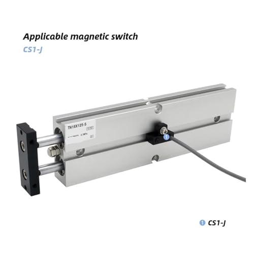 Vérin pneumatique double acting TN20 sans rotation de tige