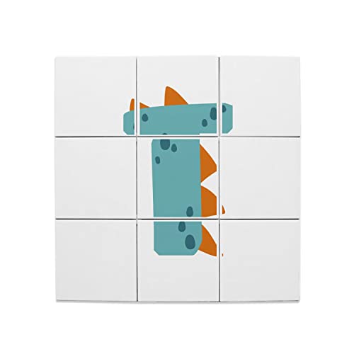 Carreaux céramique décoratifs lavables pour décorer sans sticker une chambre d'enfant dinosaure