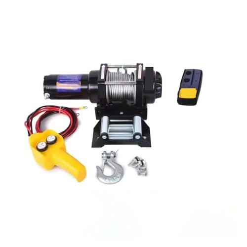 Cabrestante eléctrico 12V 4000 lbs cuerdas sintéticas