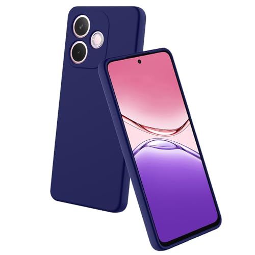 Image of Back Cover for Oppo A5 Pro 4G / A5 Pro 5G | Full Camera Protection | Premium Liquid Silicon Case | Flexible Bumper Case for Oppo A5 Pro 4G / A5 Pro 5G (Dark Blue)