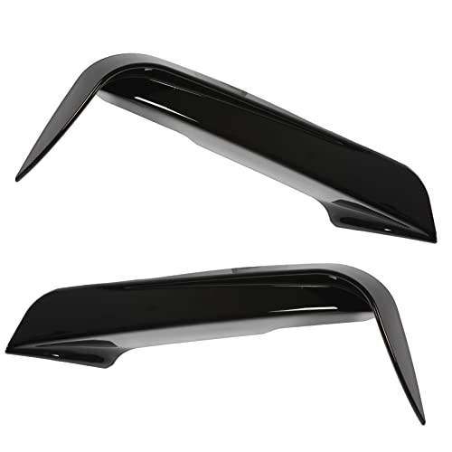 Aramox 2Pcs Left Right Front Bumper Vent Canard Splitter Abs Bumper Air Vent Cover Compatible With 3 Series F30 F31 F3 320I 328I 330I 335I 340I 316D 318D 320D 330D M Sport(Glossy Black) #TOP4