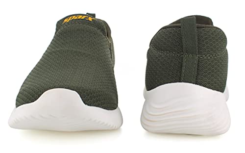 Image of SPARX Men SM-651 Olive Golden Yellow Sports Shoes (Size - 8)