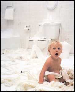 Bathroom Kids OPPS! Paper Tole 3D Decoupage Craft Kit Size 16x20 16-8082