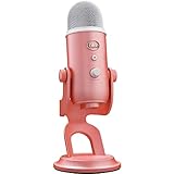 Logitech Creators Blue Yeti USB Microphone for Gaming, Streaming, Podcast, YouTube, Discord, PC, Studio Sound, Plug & Play-Dawn Pink