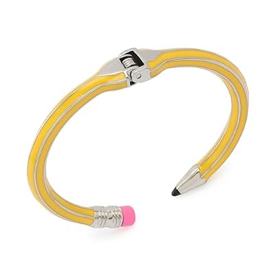 Betsey Johnson Women's Straight A's Pencil Cuff Bracelet