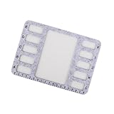 XuQiZZpp Stuoia di bordatura portatile con i materiali del feltro antiscivolo superfici facili per il posizionamento accurato delle perline che fanno il vassoio dei gioielli